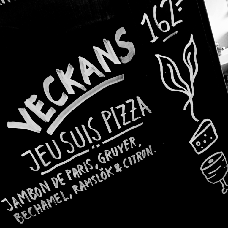 Je suis Pizza » veckans pizza på 800 grader